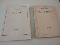 Deux livres anciens de 1954 de l’auteure Marie-Noëlle1- Conte.