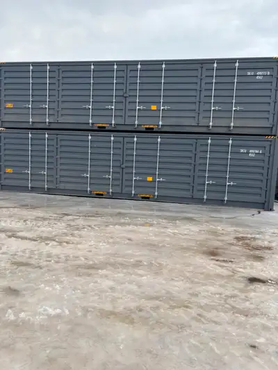 New Shipping Containers single trip, Forklift pockets, Weatherproof vents, Marine grade plywood floo...
