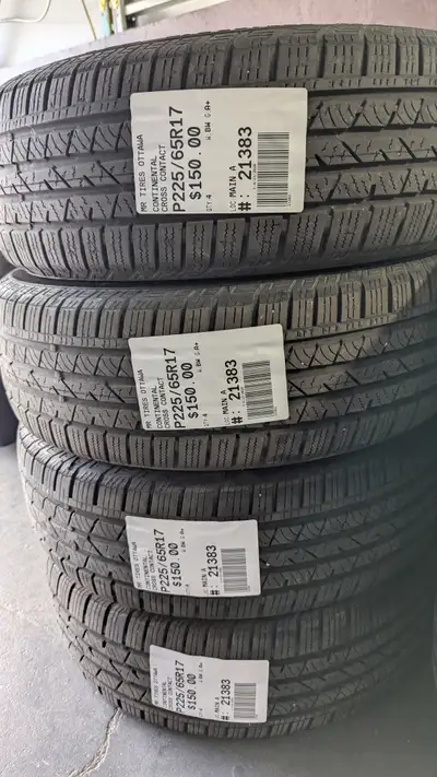 SET OF 4X CONTINENTAL CROSS CONTACT TAG # 21383 Size: 225/65/17 225/65/17 Excellent condition Pressu...