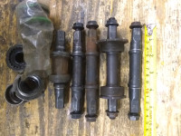 Front and Rear Axel's.  Bottom bracket for bicycles