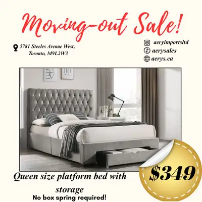 We’re moving out and it’s time to clear some space Select pieces are available now, and they won’t l...