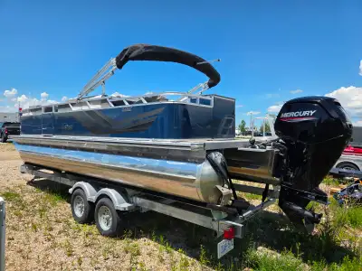 This Pontoon Boat includes trailer, cover, and trolling motor. The 2023 Avalon Venture 2380 Fish N C...