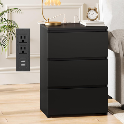 NEW 3 DRAWER CABINET BEDROOM DRESSER CHEST DC019B, View more