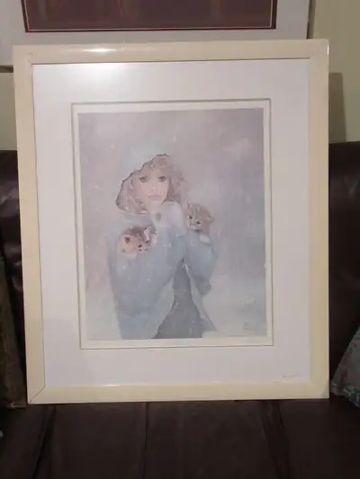 Photolithographie signée Poulin Retrouvées 20 x 16. Envoie disponible par la poste. Je vais régulièr...