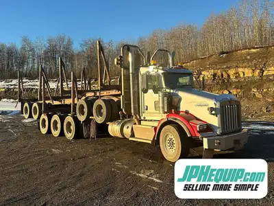 2015 Kenworth T800 Tri-Axle Logging Truck Trailer WE SHIP DIRECT TO YOU, USA, and Worldwide!! Financ...