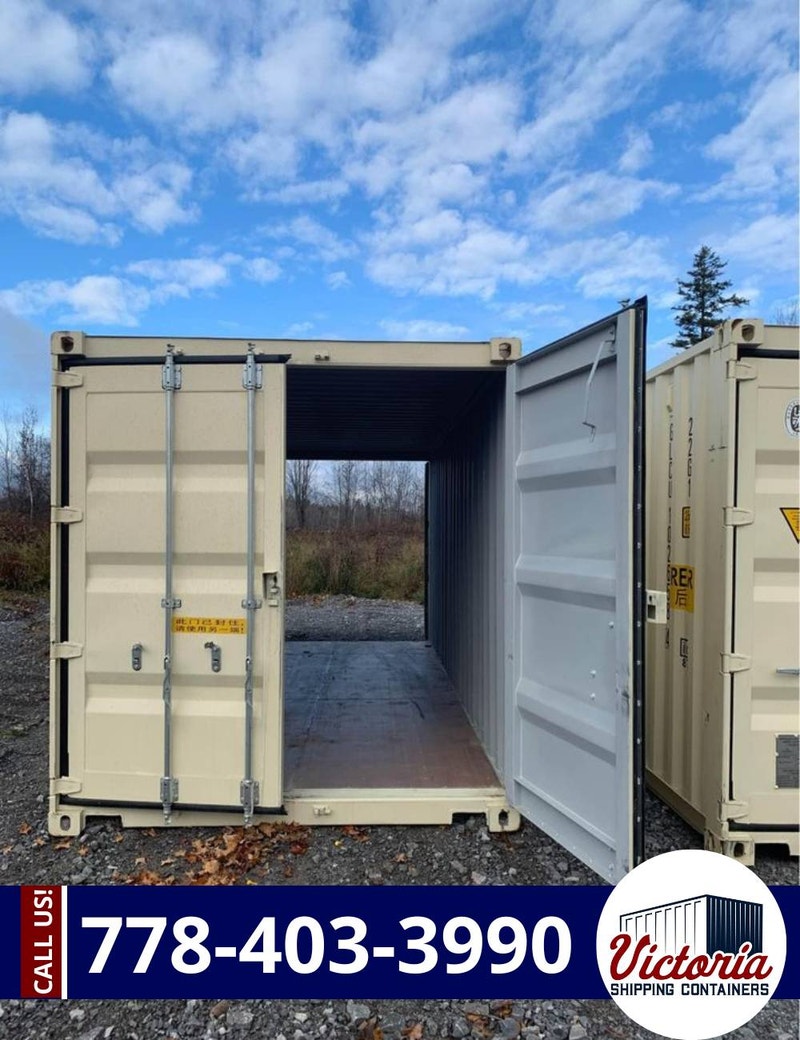 20ft Shipping Containers with DOUBLE DOORS! Tool Storage & Benches