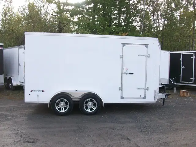 2025 Weberlane ALUMINIUM 7' X 14' V-NOSE 2 ESSIEUX GLISSIERE CON in Cargo & Utility Trailers in Laval / North Shore - Image 8