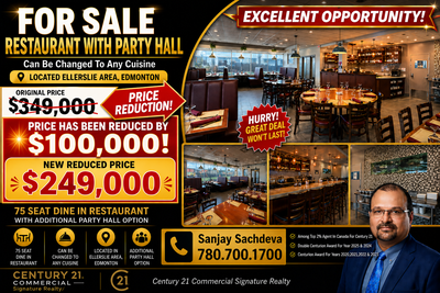 FOR SALE - RESTAURANT IN ELLERSLIE SW EDMONTON, View more