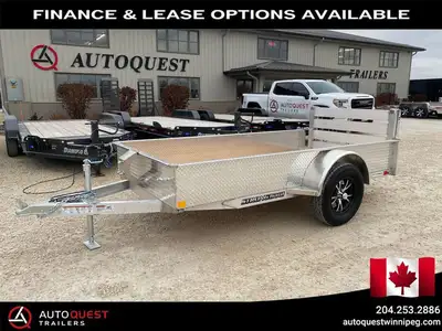 Aluminum Wheels & 15 Solid Sides! Our 2026 Stronghaul 60in. x 10’ Solid Side Aluminum Utility Traile...