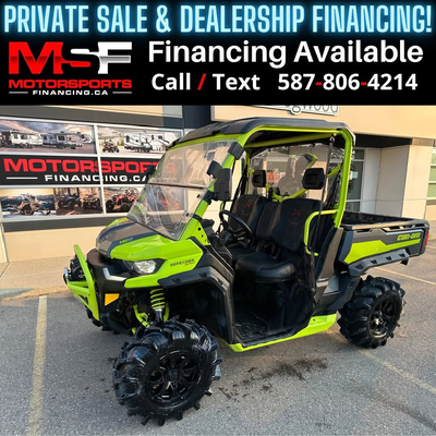 Welcome to Motorsports Financing - Kelowna! 2021 Can am Defender Engine: 570