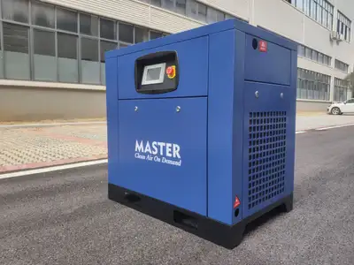 Industrial 20 HP MASTER Rotary Screw Air Compressor & Air Dryer, View more