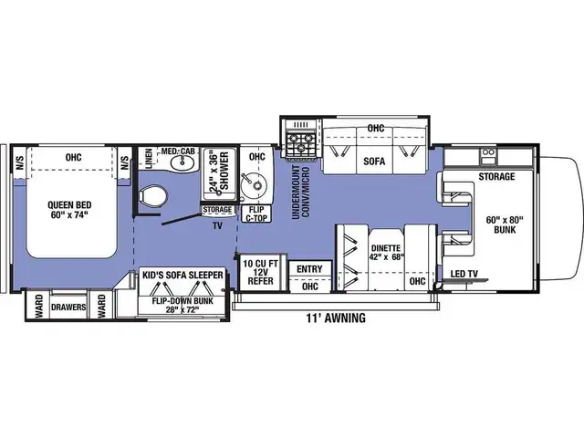 2024 Forest River Sunseeker 3250 2 extension 2024 + lit superpos in RVs & Motorhomes in Laval / North Shore - Image 4