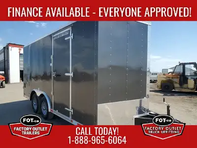NEW Cargo Mate 8.5x16ft E-Series Enclosed by Forest River - Rear Barn Doors - Upgraded 6,000 lb Axle...