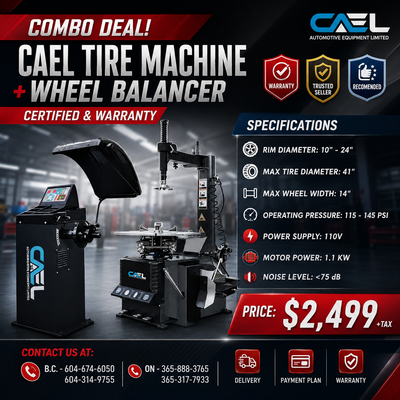 Combo Deal! New CAEL Tire machine Wheel balancer Certified &Warranty &Finance 2499 The CAEL TCWB100...