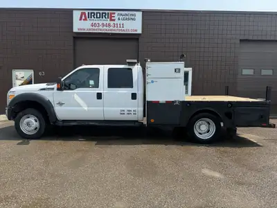 2013 FORD F-450 DRW CREW CAB CAB FLAT DECK DIESEL 6.7L V8 Power Stroke Diesel 162,268 KM 4X4 9 FT 9...