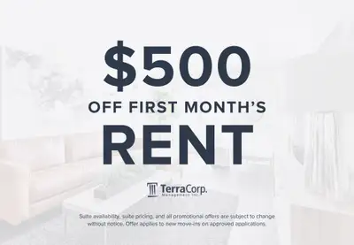 *Move in before July 1 and receive a $500 move-in bonus on select suites. 24 Brybeck | Entertain in...