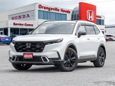 Discover top-tier hybrid efficiency and premium luxury with the 2025 Honda CR-V Hybrid Touring AWD....