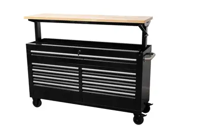 NEW 60 IN SIEBEL ADJUSTABLE TOP 9 DRAWER TOOL BENCH 6010AT, View more