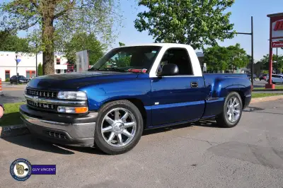 CHEVROLET CHEVY SILVERADO 1500 1999 2X4 AUTOMATIQUE V-8 4.8 27 ans (CLONE SS) Antique ,SOLIDE PLANCH...