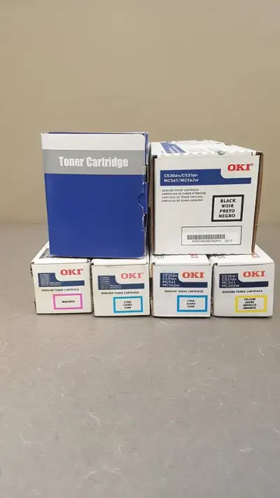 Lot of 6 Genuine/Replacement Toner Cartridges for OKI C531dn, View more