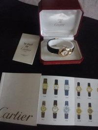 CARTIER WATCH 18K SOLID GOLD  AUTHENTIC BEAUTIFUL AND ELEGANT