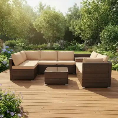 Brand New 8pcs Patio Furniture with storage Special $599, View more