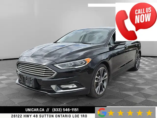 2018 Ford Fusion Titanium AWD No Accidents Low Kms Remote Starte
