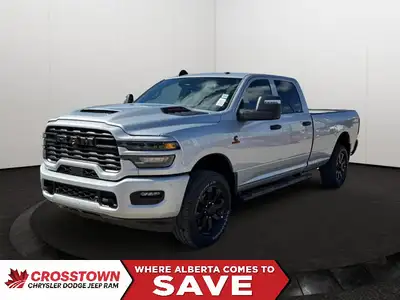 This 2026 RAM 2500 TRADESMAN CREW CAB 4X4 has the following options Cloth 40/20/40 Bench Seat, 8.4 T...