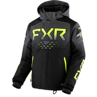 FXR Youth 2024 Helium Yellow Snowmobile Jacket F.A.S.T. 3.0 FLOA