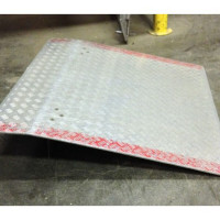 Used dock plate holds 2800 lbs