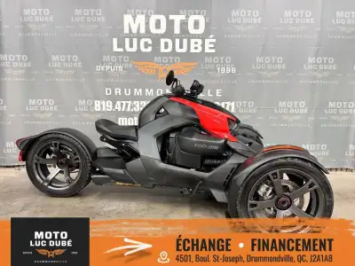 2022 Can-Am Ryker Can-Am Ryker 2022 SEULEMENT 2 955 KM MODÈLE 900CC Nous offrons une garantie de 30...