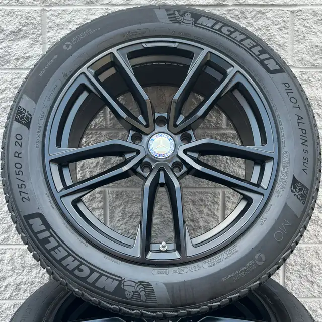 (98%) 4x 275/50R20 Michelin Winters w/ MB G550 / G63 Rims + TPMS in Tires & Rims in City of Toronto - Image 3
