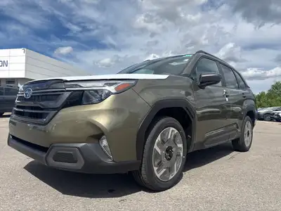 Introducing the 2026 Subaru Forester Limited in a striking green, paired with an advanced all-wheel-...