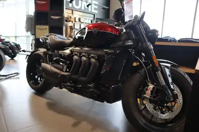 Argyll Motorsports 2025 Triumph Rocket 3 Storm GT Sapphire Black/Carnival Red The legend evolves, wi...
