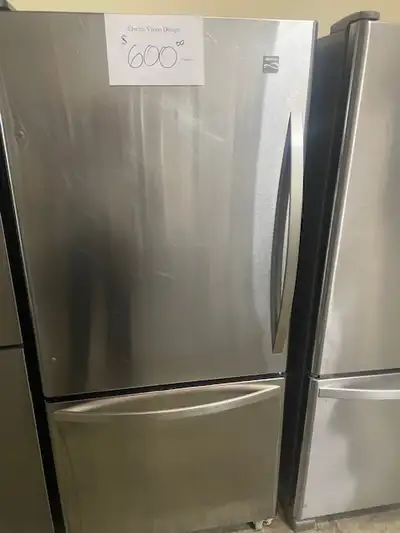 Réfrigérateur stainless 30'' congélateur au bas Kenmore, View more