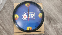 Lotto 6/49 Wall Clock *NIB*