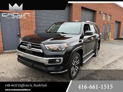 2021 TOYOTA 4RUNNER LIMITED AWD, 7 SEATER, NAVIGATION, REAR VIEW CAMERA, HEATED AND VENTILATED SEATS...