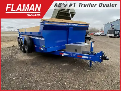 2026 SOUTHLAND SL714-14K DUMP TRAILER - 14' Color: Blue Axles: (2) 7000lb Lippert Spring Tires: ST23...