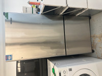 9151-Réfrigérateur Kitchenaid acier inox congélateur bas refrige