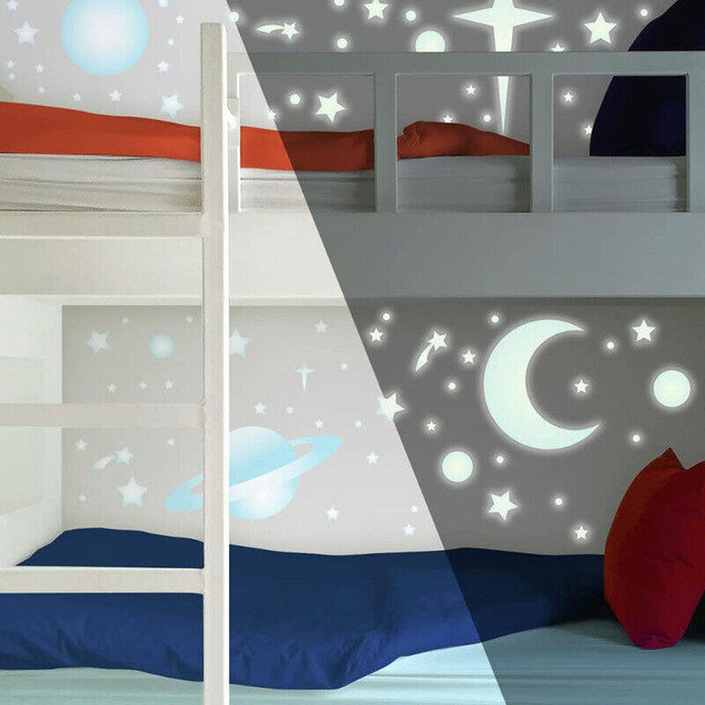 RoomMates  Glow In The Dark Stars Peel &amp; Stick Wall Decals in Toys & Games in Mississauga / Peel Region - Image 2