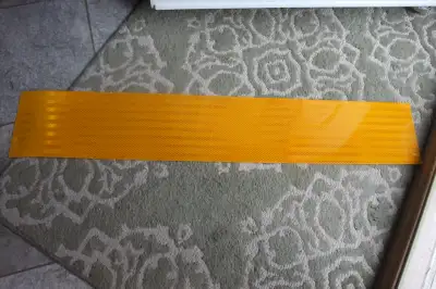 -Yellow reflective tape, peel and stick self adhessive size: 36"x 6" $10.00 text:403 921 2432 -1Pair...