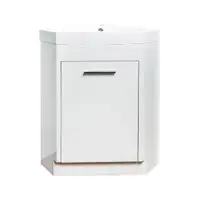 Meuble-Lavabo de Plancher 18po Blanc avec Comptoir de Acrylique