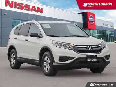 Recent Arrival! 2015 Honda CR-V LX 4D Sport Utility White CVT FWD 2.4L 4-Cylinder DOHC 16V i-VTEC Aw...