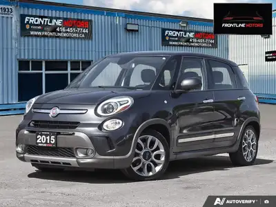 2015 Fiat 500L Trekking - Accident-Free! Grey on Grey Interior - Loaded With Panoramic sunroof, Blue...