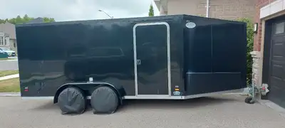 Amazing Custom-Made Aluminum Enclosed Trailer $14500 or best offer! 2021 ATST 7x19 (14' Box 4.5' Nos...