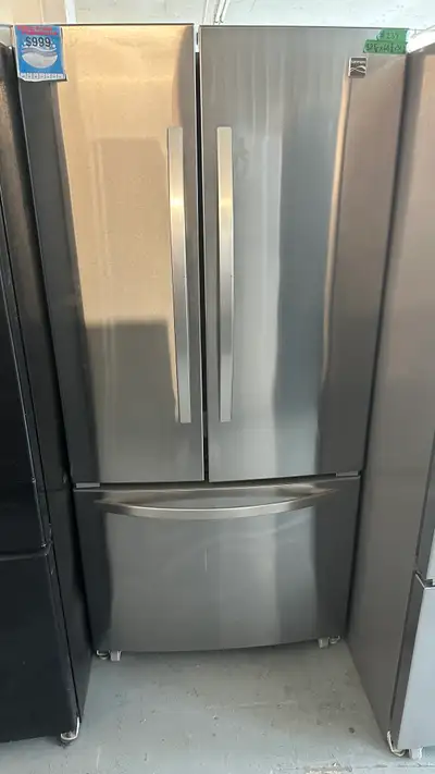 3239- Réfrigérateur Kenmore congélateur bas Stainless fridge, View more