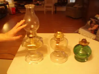 VINTAGE  OIL  LAMPS., View more