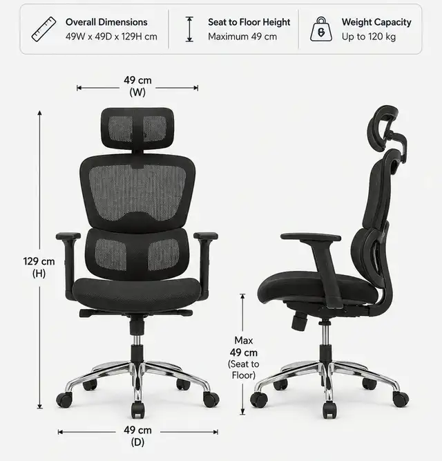 Brand New Ergonomic High-Back Mesh Office Chair Special $139 | Chairs ...