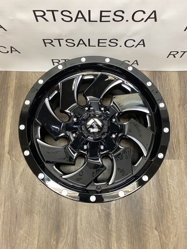 17x9 Fuel Cleaver Rims 5x114/127 Jeep Wrangler (Set of Five) Tires