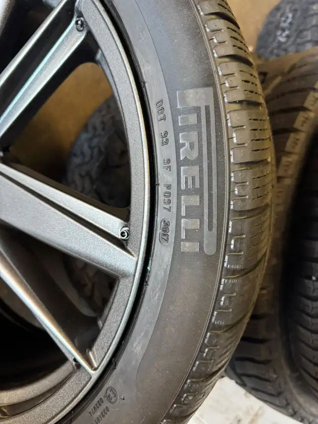 Four New 20″ 5X114.3 Tesla Fast EV01 w/ 265/40R20 Pirelli Winter in Tires & Rims in Oakville / Halton Region - Image 3